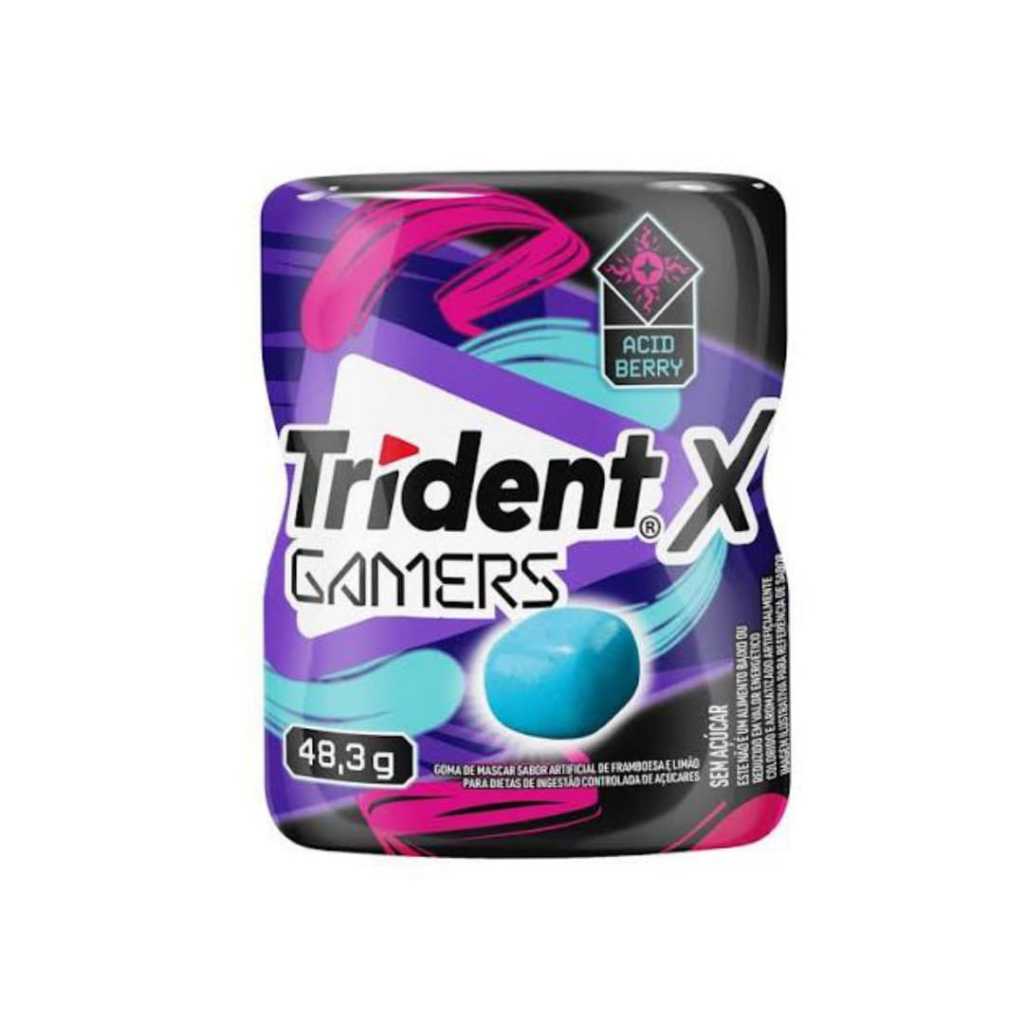 Chiclete Trident Acid Berry Garrafa 48g 1 Unidade