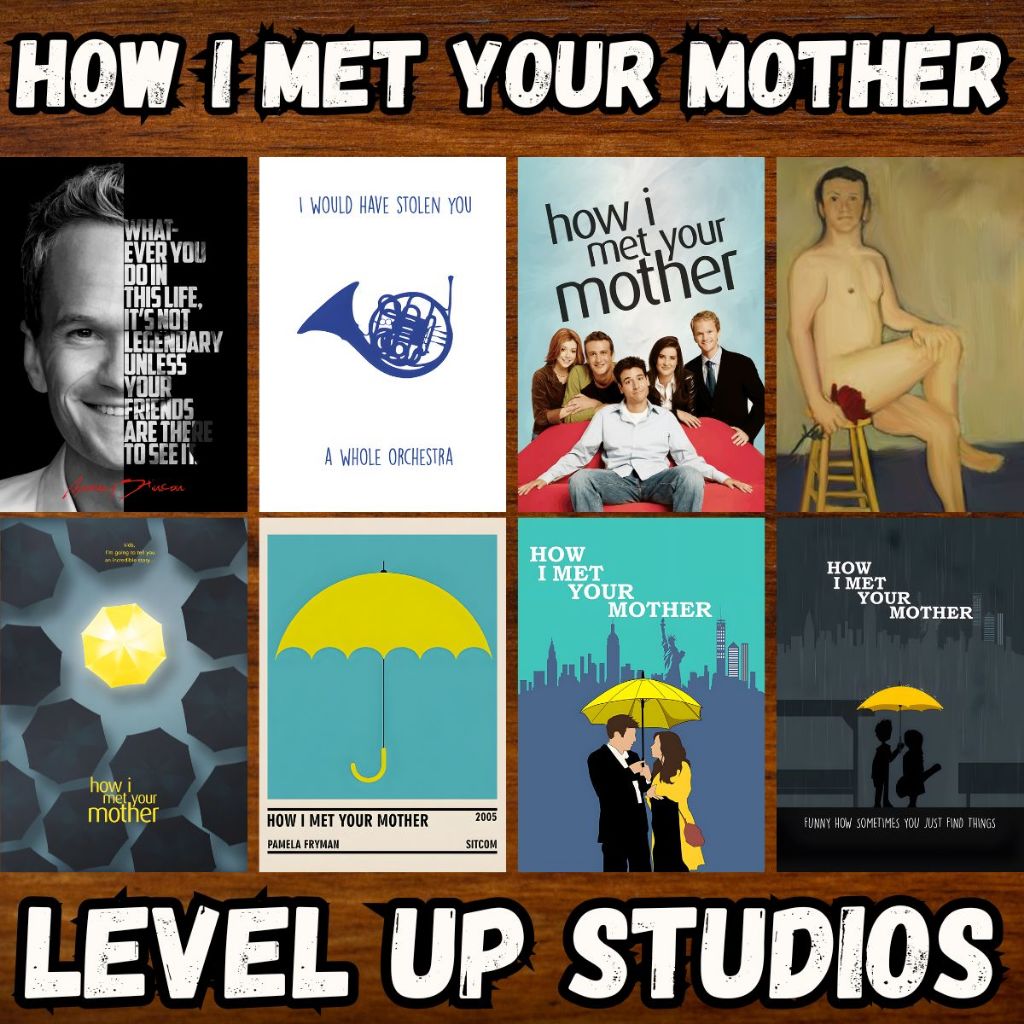 How I Met Your Mother - Placas Quadros Decorativos Posters - Série Comédia Amigos Romance Nova York