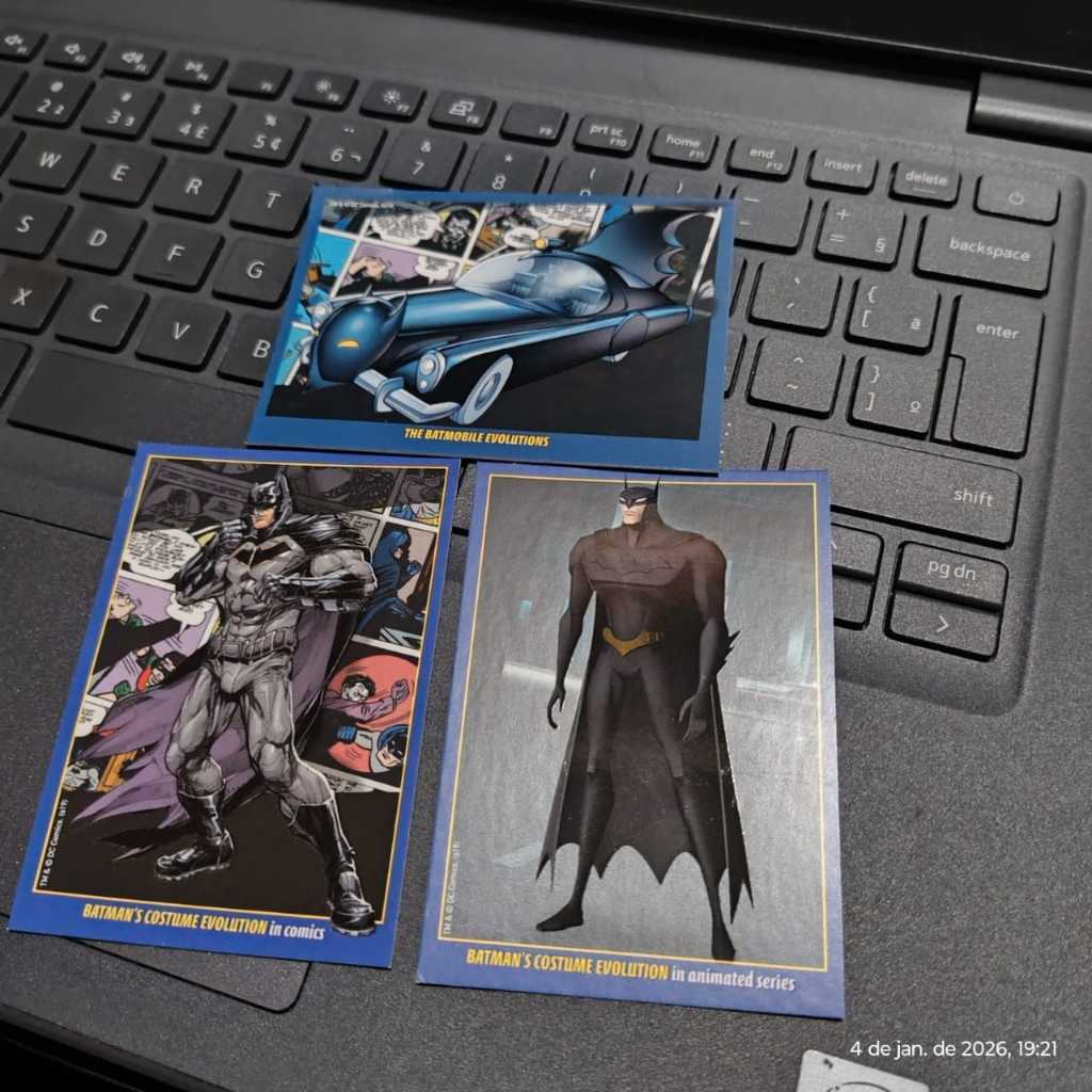 Coleção Cards Panini. Card C21,C24 e C29 do álbum Batman Anniversary. Ano 2019