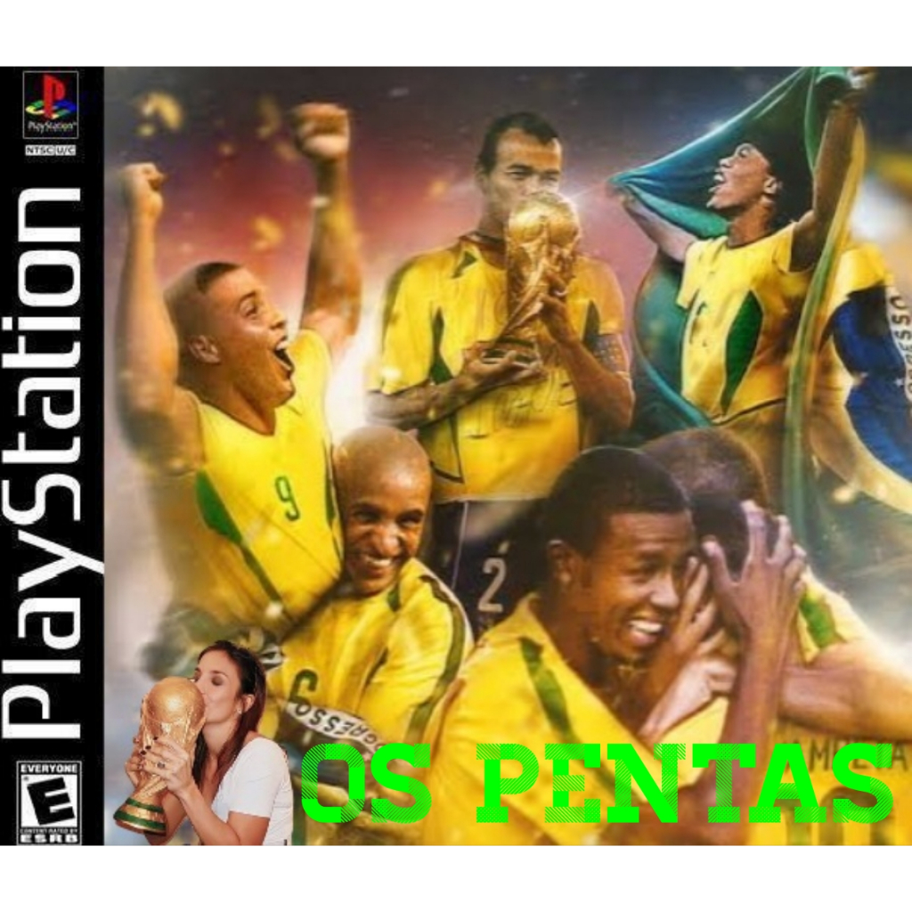 jogo winning eleven os pentas ps1 - playstation 1