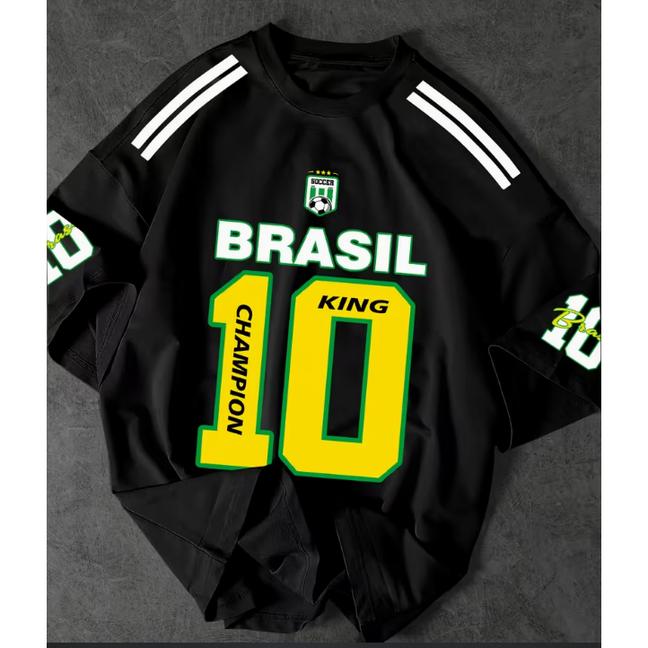 Camiseta Unissex king 10 Brasil Streetwear Novo! em Oferta na Shopee