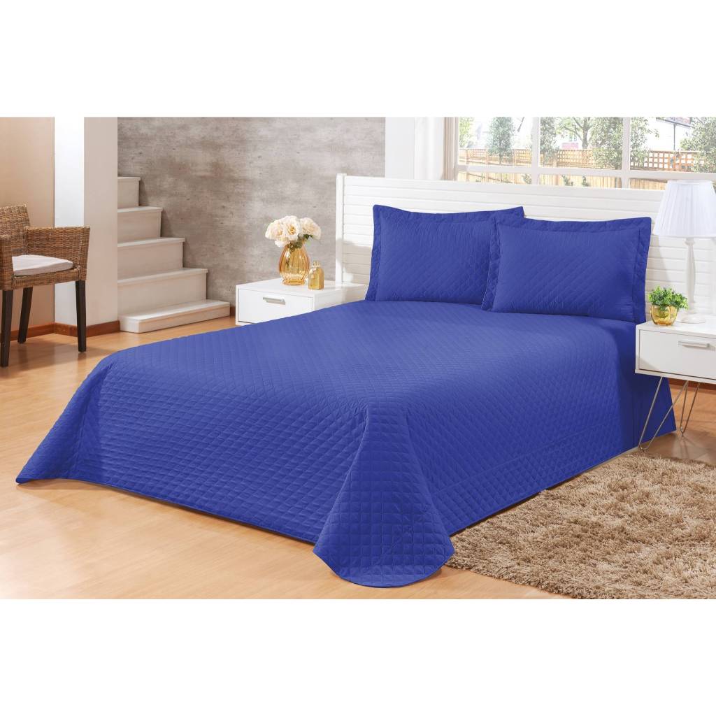 KIT COBRE LEITO ROMEU CASAL/queen/king/superking - 3 Peças - Matelassê Ultrassônico  - 170 Fios