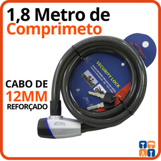 Cadeado Trava 1 Metro e Meio Moto e Bicicleta Corrente Grosso Longo Grande Segurança reforçada Bike em Oferta na Shopee