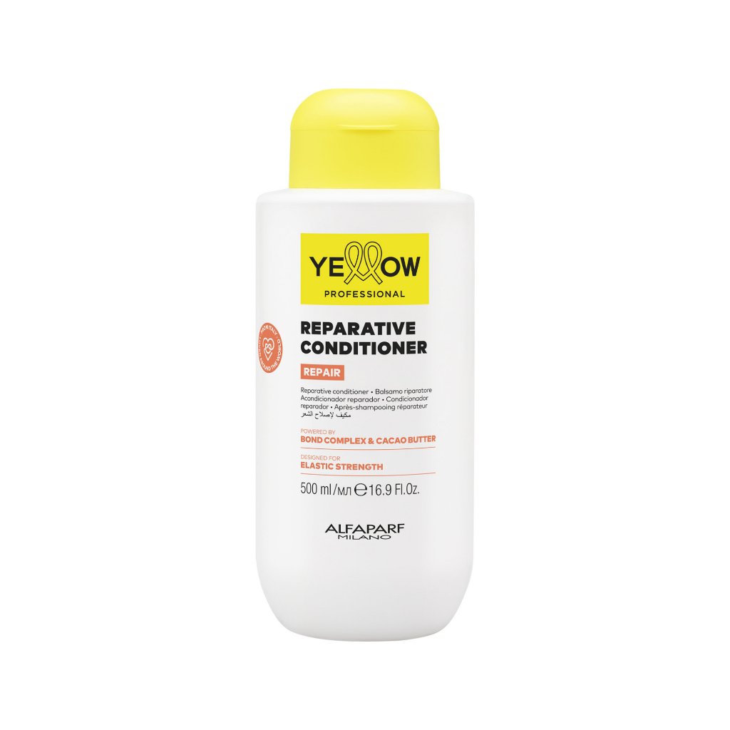 Condicionador Yellow Repair Alfaparf 500ml Bond Complex nutritivo reconstrução cabelos danificados