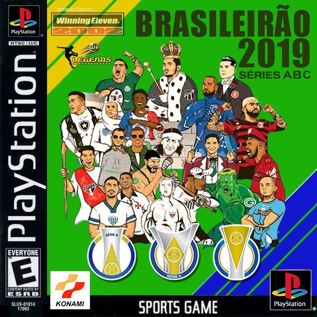 jogo winning eleven brasileirão ps1- playstation 1