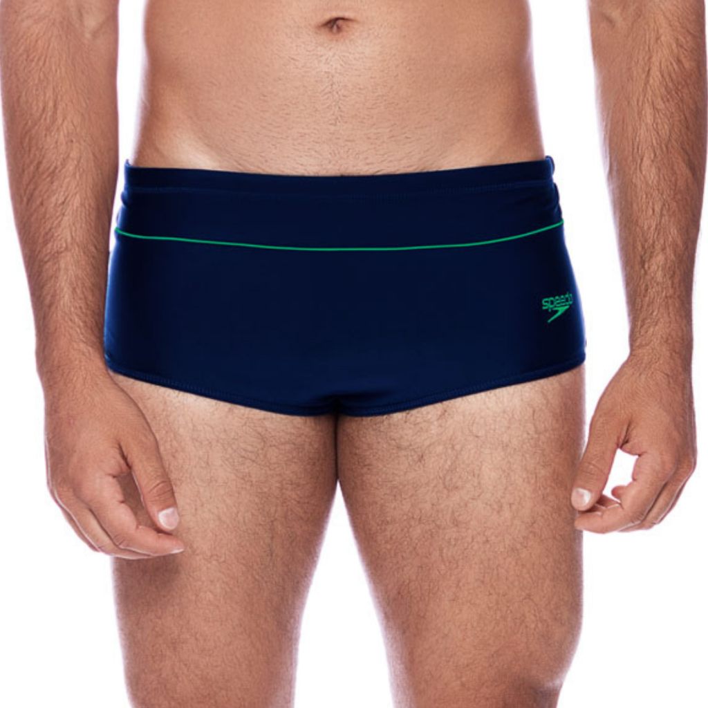 Sunga Tradicional Line Adulto Speedo Praia Piscina Atividades Aquáticas - AZUL NAUTICO VERDE FLUOR