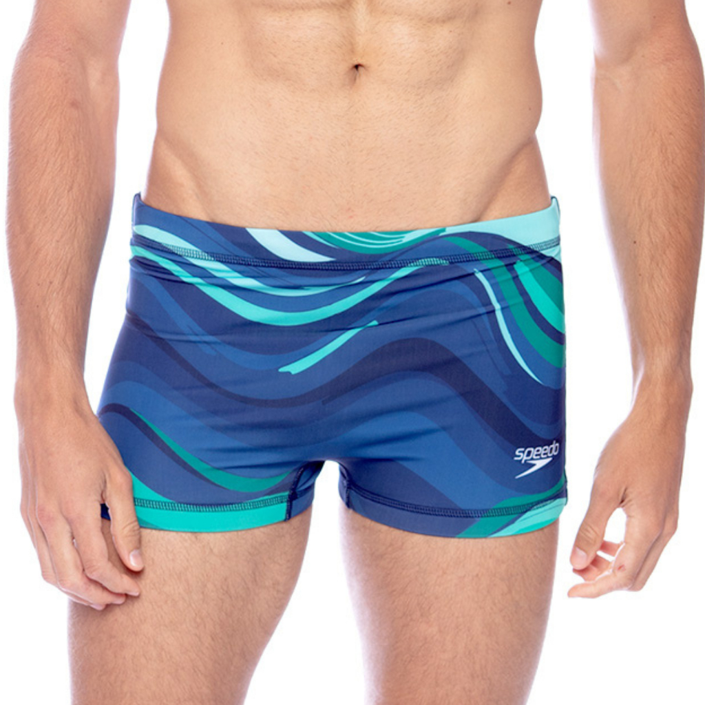 Sunga Boxer Waves Adulto Speedo Com Forro - AZUL NAUTICO