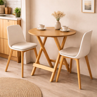 Mesa Redonda MDF Compacta – Perfeita para Kitnet e Espaços Pequenos em Oferta na Shopee