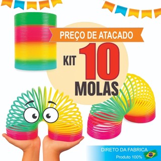 10 Mola Maluca Colorida Brinquedo Menina Menino Lembrancinha