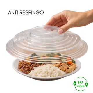 Tampa de Microondas Livre de Bpa 25cmTampa Protetora de Alimento em Oferta na Shopee