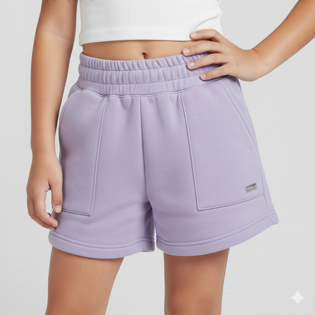 Short Moletinho Juvenil Menina Verão Casual Confortável em Oferta na Shopee