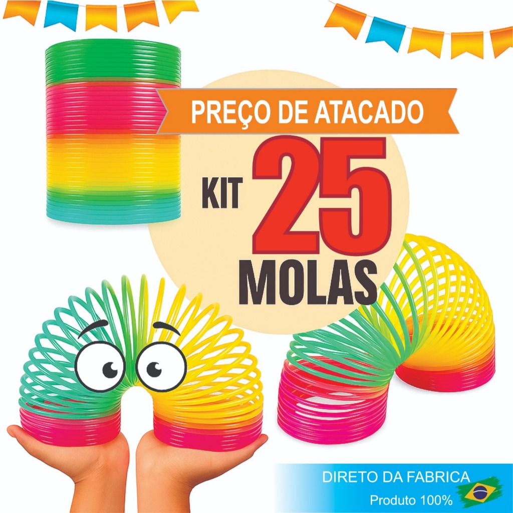 25 Mola Maluca Arco Iris Lembrancinha Menina Menino Brinquedo em Oferta na Shopee