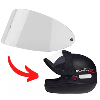 KIT de Viseira Capacete Transparente / Cristal San Marino/PRO TORK/EBF/FW3  SERVE NOS TAMANHOS 56 /58 e 60 em Oferta na Shopee