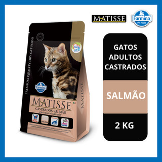 Ração 2KG Farmina Matisse para Gatos Castrados Sabor Salmão