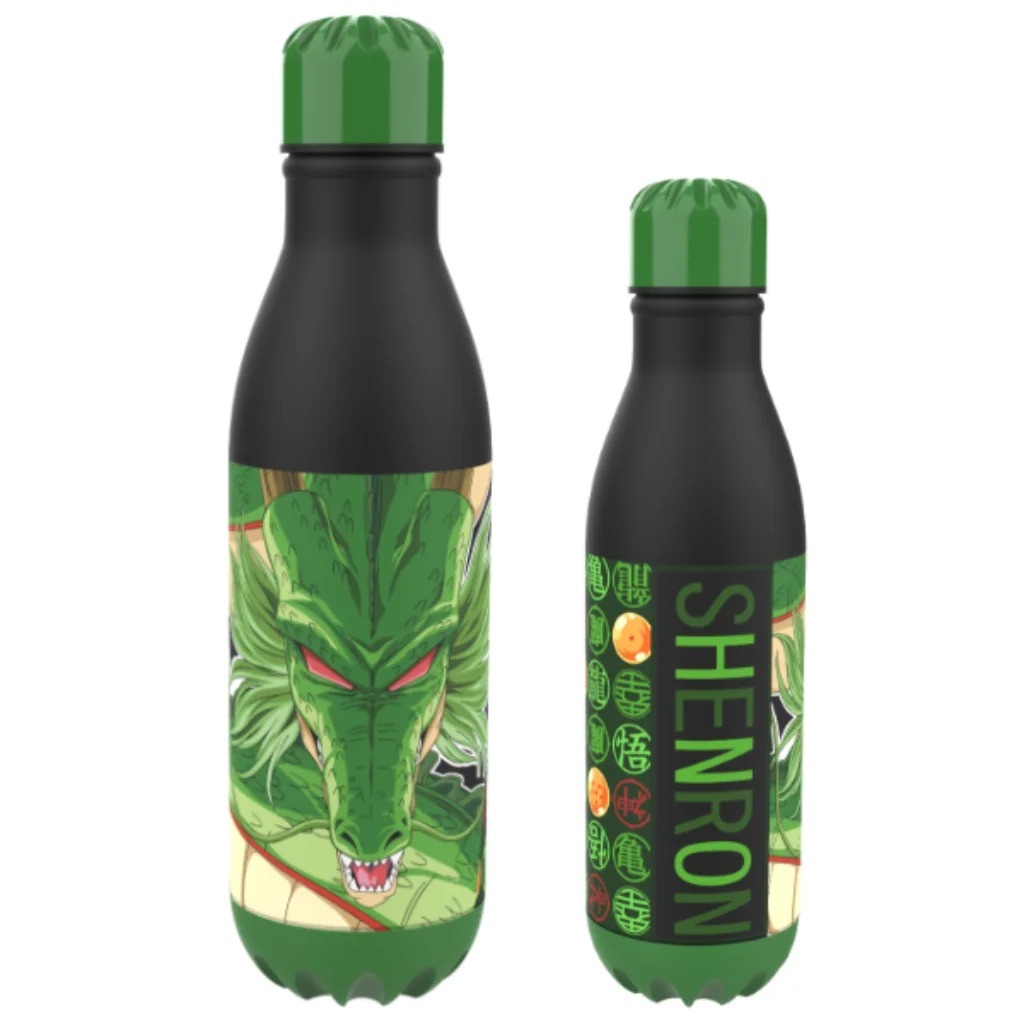 Garrafa Térmica Cantil Dragon Ball Z Shenlong Preta 500ml - Clube Comix