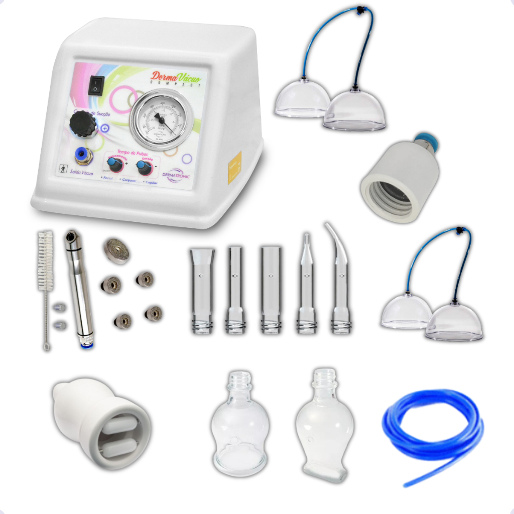 Aparelho Vacuoterapia Endermo Peeling Diamante Pump Up 16cm e 19cm