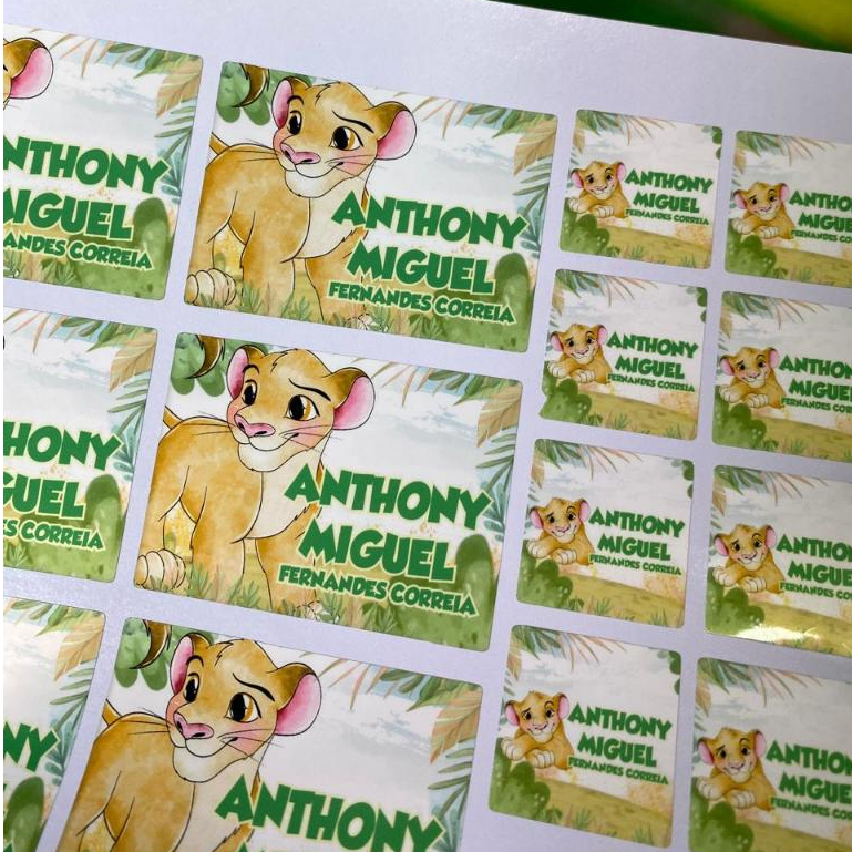 Etiquetas Adesivas Escolar Personalizadas - Material Escolar / Volta as aulas 2026 - Personalizadas com seu tema