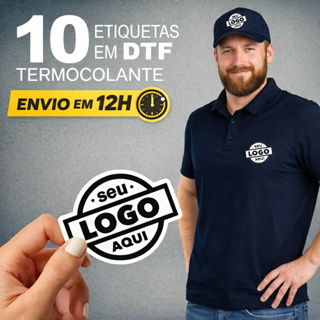 Termocolante DTF com a sua Logomarca Empresas Uniforme Promocional Envio Rápido em Oferta na Shopee