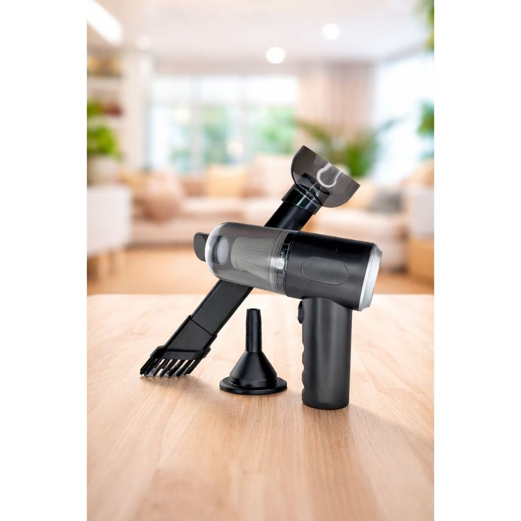 Mini Aspirador Vacuum Cleaner 3 em 1 Sem Fio Portátil Recarregável com Filtro T&Z AS-228