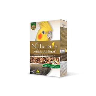 Ração para Pássaro Super Premium Nutrópica Para Calopsita Seleção Natural - 600g em Oferta na Shopee