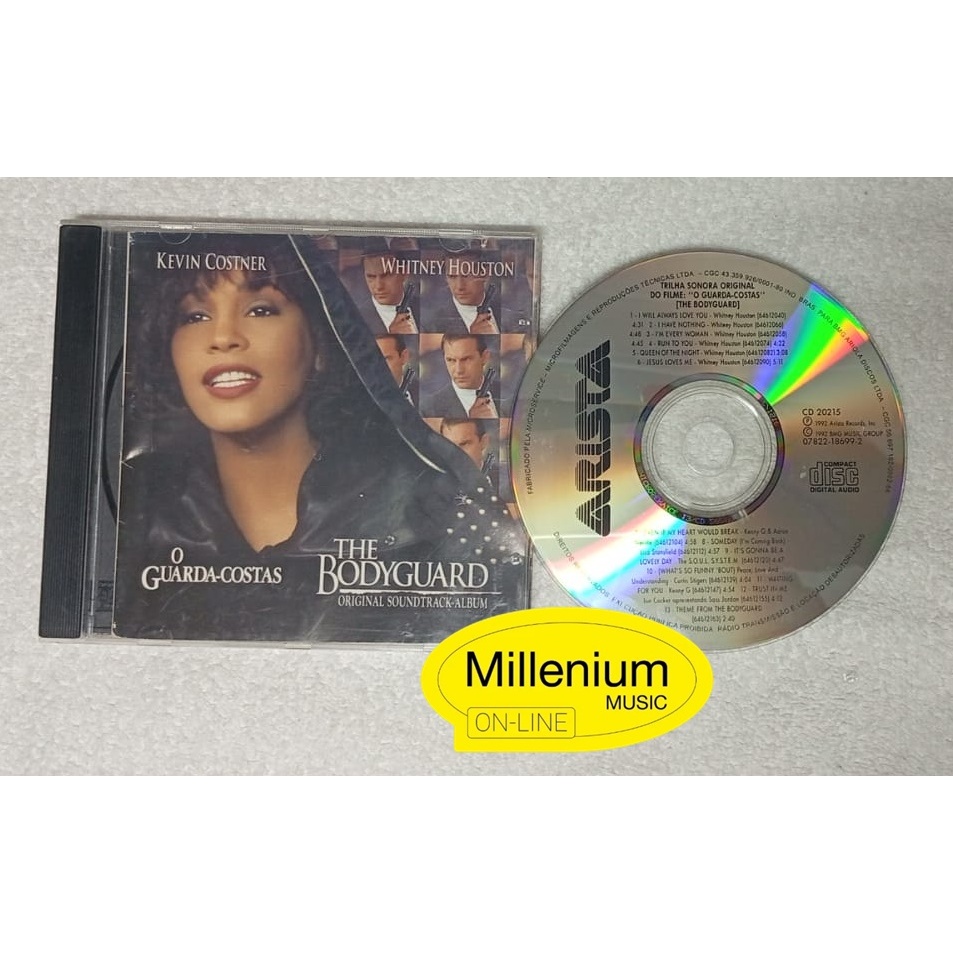 CD O Guarda-Costas (The Bodyguard) Trilha Sonora Do Filme 1992 Original Gravadora Colecionador Ótimo Estado