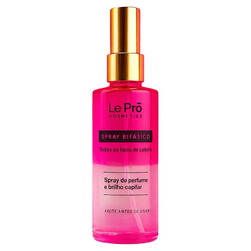 Perfume Bifásico Pink Le Prö cosmetics para cabelos|Mais Brilho e Mais Fragrância