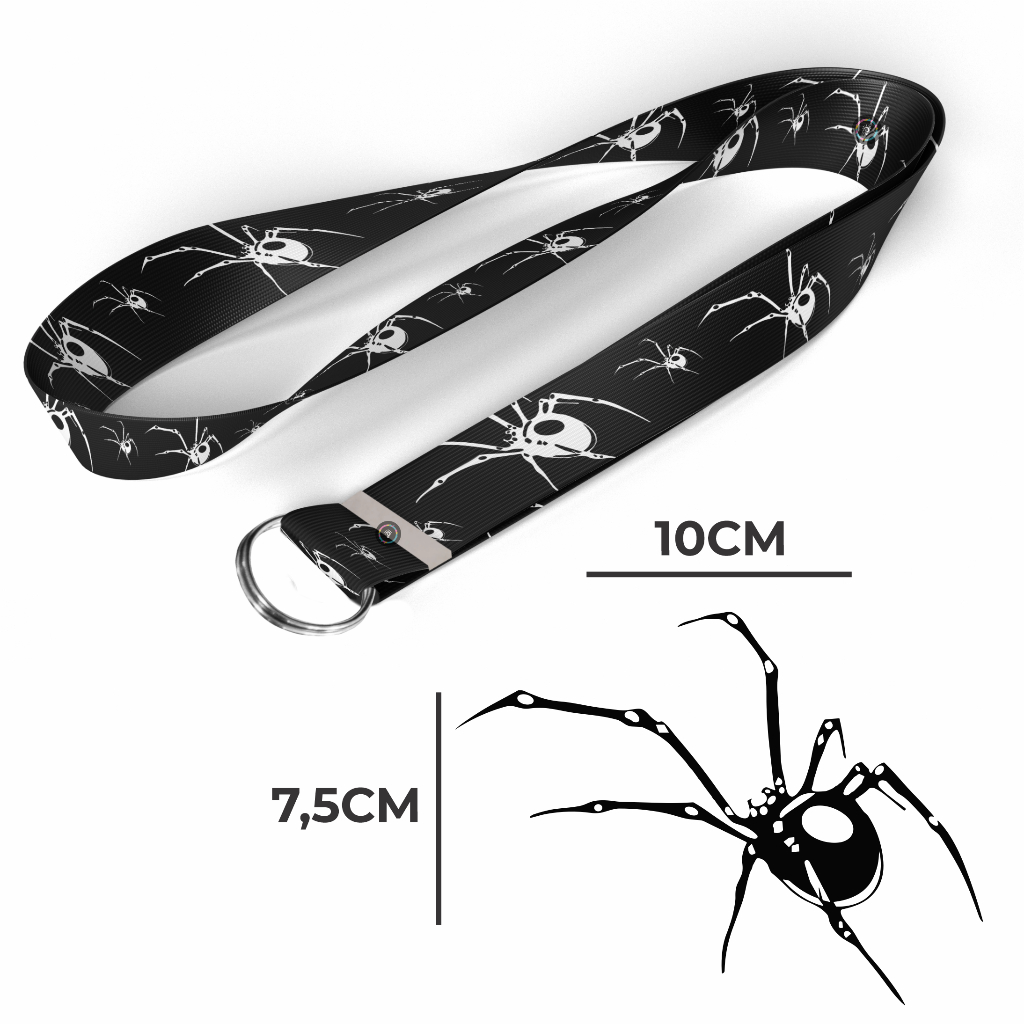 Adesivo e Cordão estampa Aranha para Moto e Carro