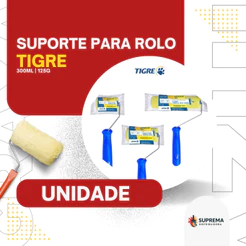 Kit P/ Pintura C/ 3 Rolos de Espuma Poliéster Resistente a Solventes (05cm+ 09cm+ 15cm) - Tigre