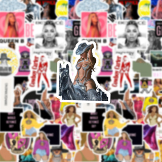 Kit/Pack 50 Adesivos Beyoncé Stickers Decorativos em Oferta na Shopee