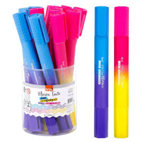 Marca Texto Gigante Infinity BRW Kit Com 2 Cores. em Oferta na Shopee