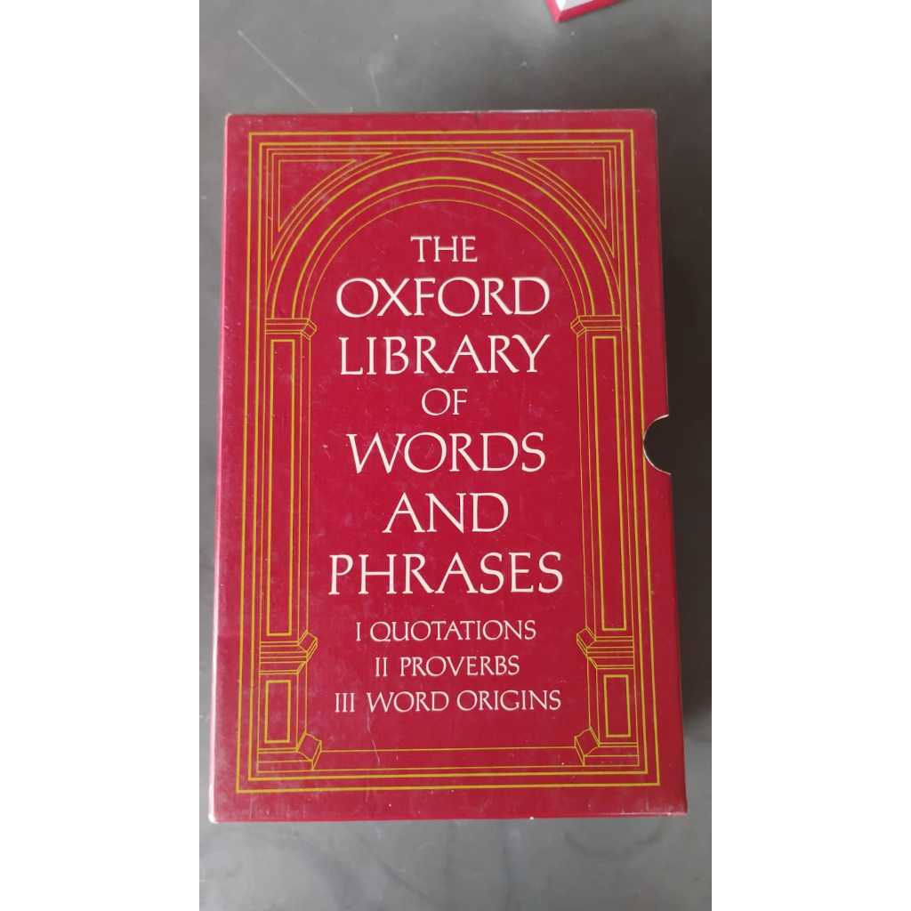 BOX: THE OXFORD LIBRARY OF WORDS AND PHRASES - SEMINOVÍSSIMO x 3 BOOKS OXFORD UNIVERSITY * CAPA DURA *.GARANTIA TOTAL **