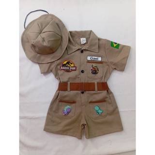 macacão infantil Jurassic + dino baby em Oferta na Shopee