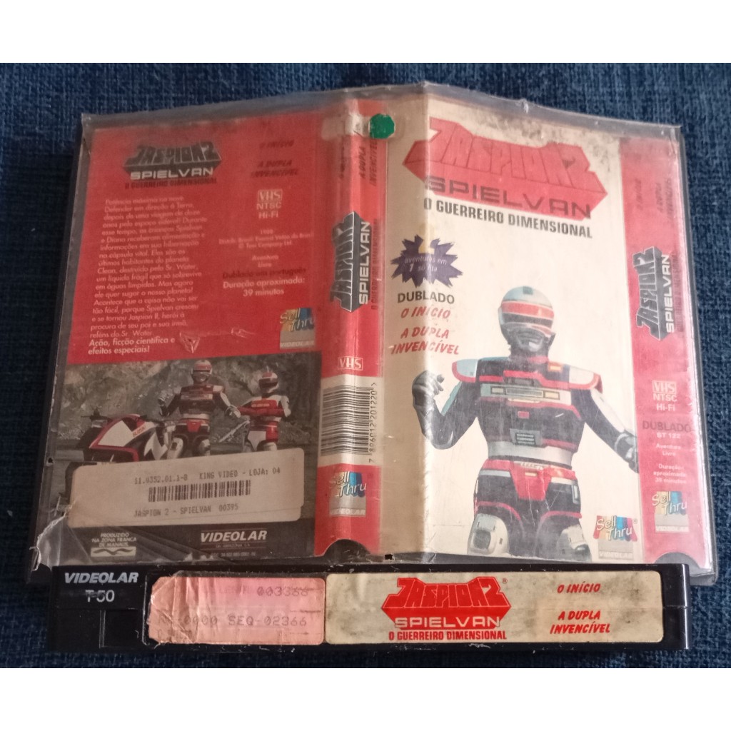VHS Dublado Jaspion 2 Spielvan O Início A Dupla Invencível