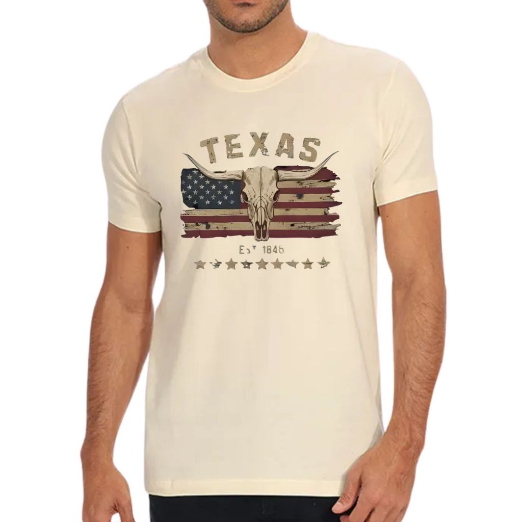 Camiseta TEXAS 1845 blusa tx camisa country tshirt rustica roça cowboy