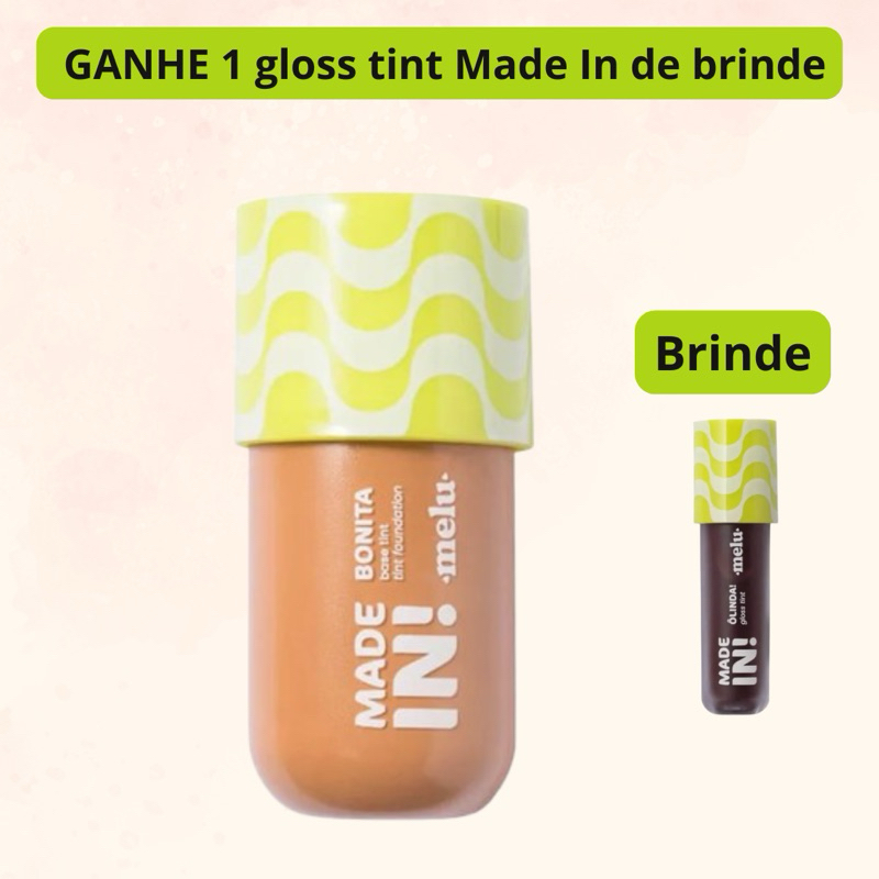 Base Tint Bonita Made In Melu By Ruby Rose Ganhe Liptint Xuxuzinho Dengo ou Xodo