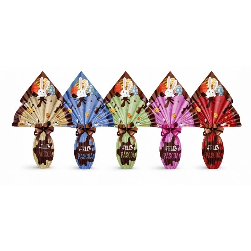 25 sacos para ovos de páscoa vários tamanhos e cores em Oferta na Shopee