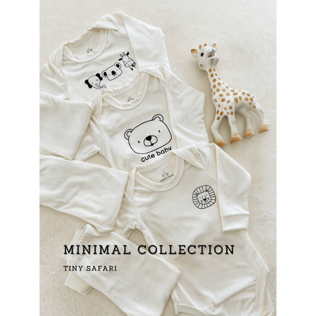 Conjunto Body + Calça Premium Bebê Macio e Confortável Safari Minimalista RN ao GG em Oferta na Shopee