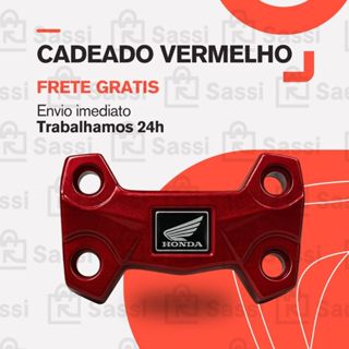 Cadeado Mesa do Guidao Titan Fan Start Cg 150 160 Vermelho arrojado e esportivo - Não enferruja em Oferta na Shopee