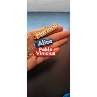 Chaveiro Personalizado com Nome – Material Escolar | Volta às Aulas em Oferta na Shopee