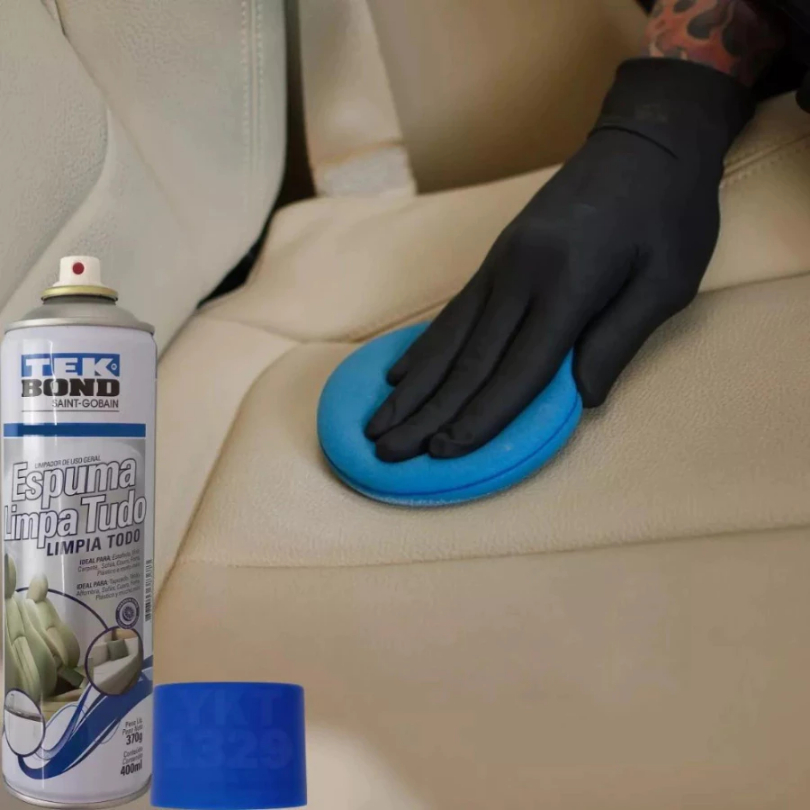 KIT 3 Espumas Limpa Tudo Higienização A Seco Couro, Automotivo, Sofás | TEKBOND — imagem 2 de 2