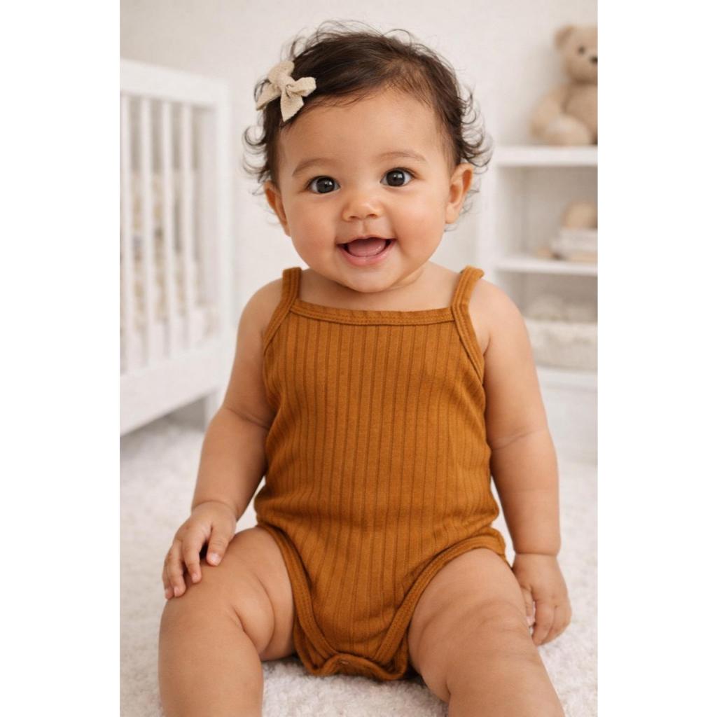 Body Básico de Bebê em Ribana Canelada-Conforto e estilo.