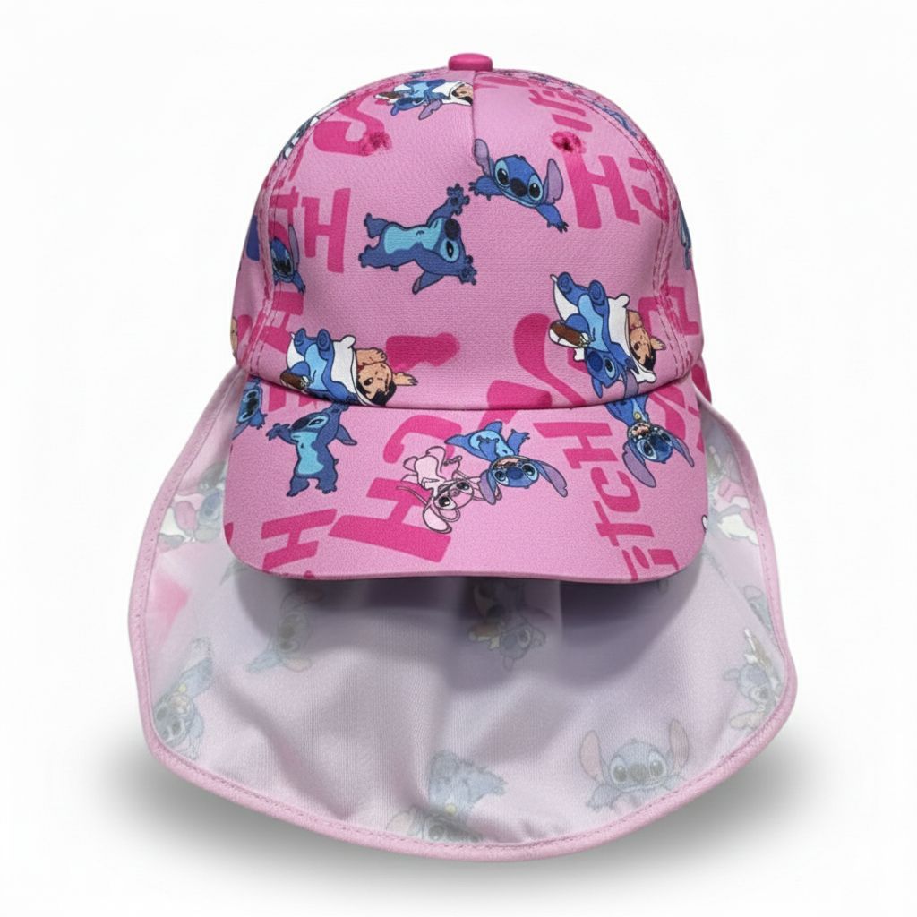 Boné Infantil com Pano Atrás Proteção Solar – Menino e Menina Pescador Infantil com Proteção