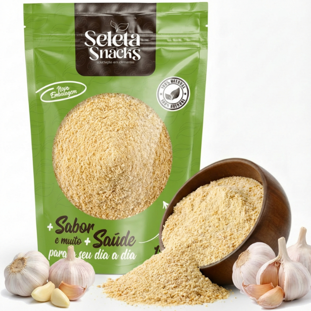 Alho em Pó Importado Premium 100% Puro Sem Sódio Sem Glúten  1Kg