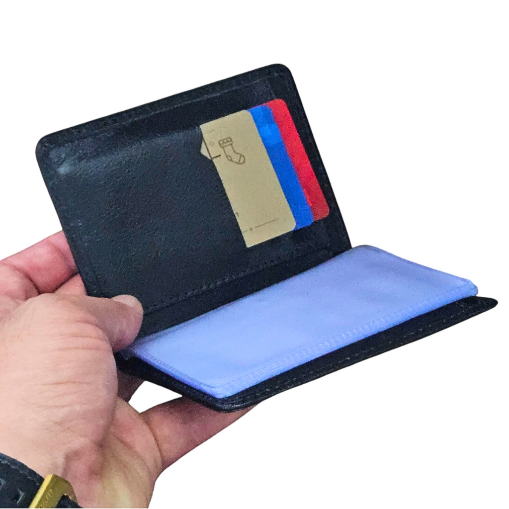 Porta documentos notas moedas cartão cartões de couro presente cnh rg slim moderno cedulas fotos top em Oferta na Shopee