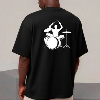 Camiseta Estampada BATERISTA para quem busca conforto no seu dia 100% Algodão Masculino Feminino Unissex em Oferta na Shopee
