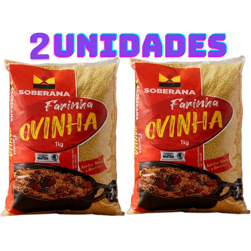 Kit Farinha De Mandioca Ovinha Uarini Soberana 2kg - Tradicional do Amazonas Super Crocante