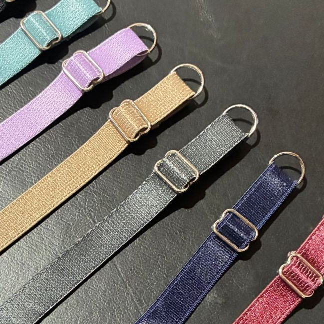 Kit alças prontas para sutiã 10mmX40cm para produção de moda íntima regulagem metal