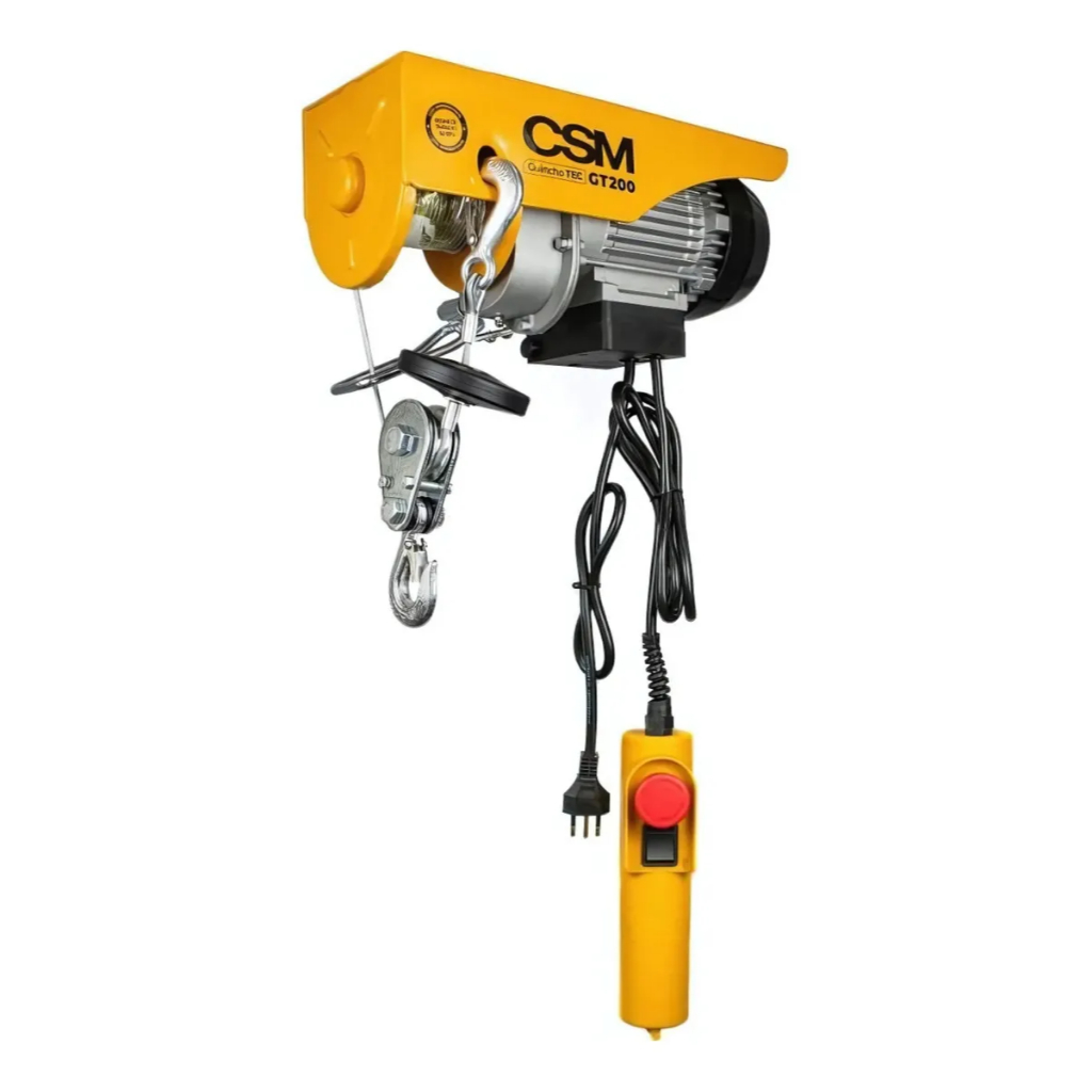 Guincho Elétrico de Cabo de Aço TEC GT 100/200kg (220V) CSM com motor Mono - CSM