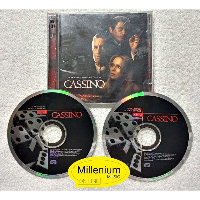 CD Cassino Trilha Sonora Do Filme 1996 Original Gravadora Colecionador Ótimo Estado