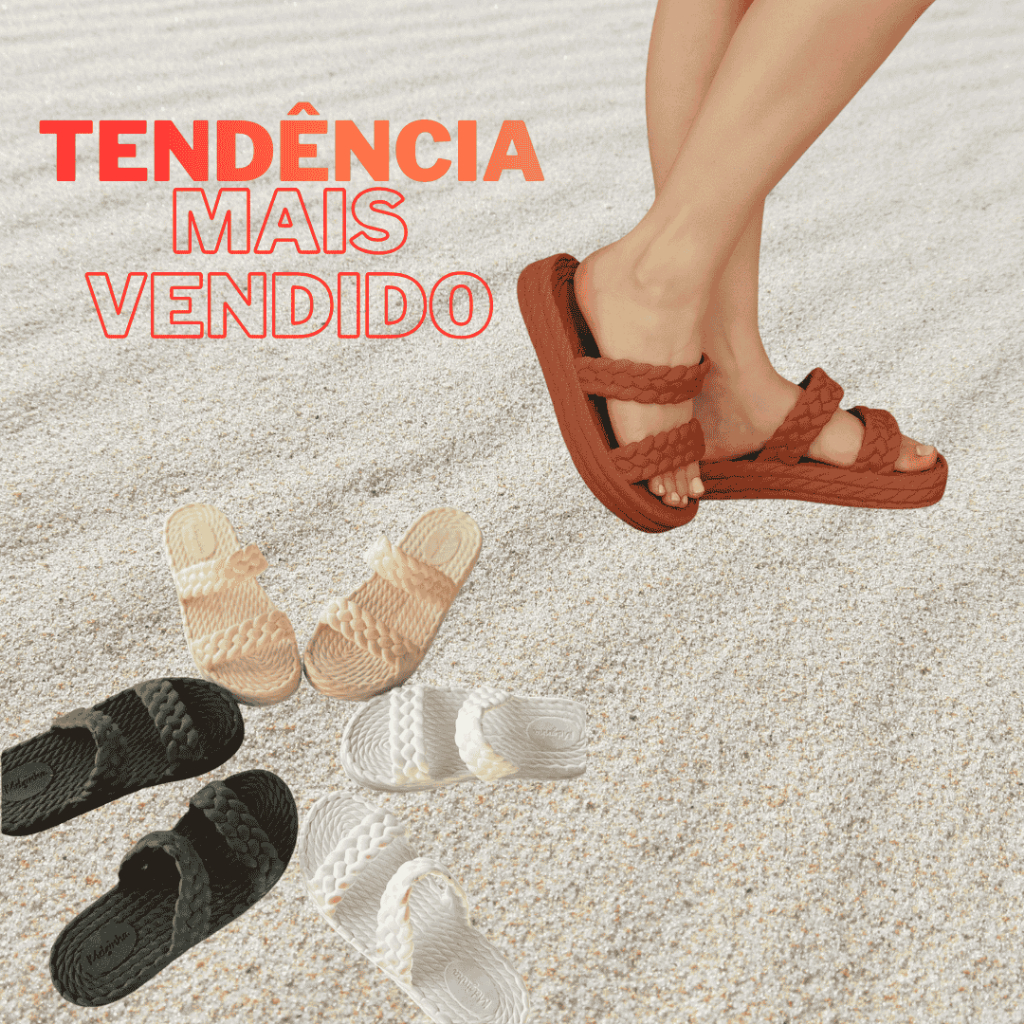 Chinelo Duas Tiras Nuvem Plataforma Feminino Trançado Visual Moderno